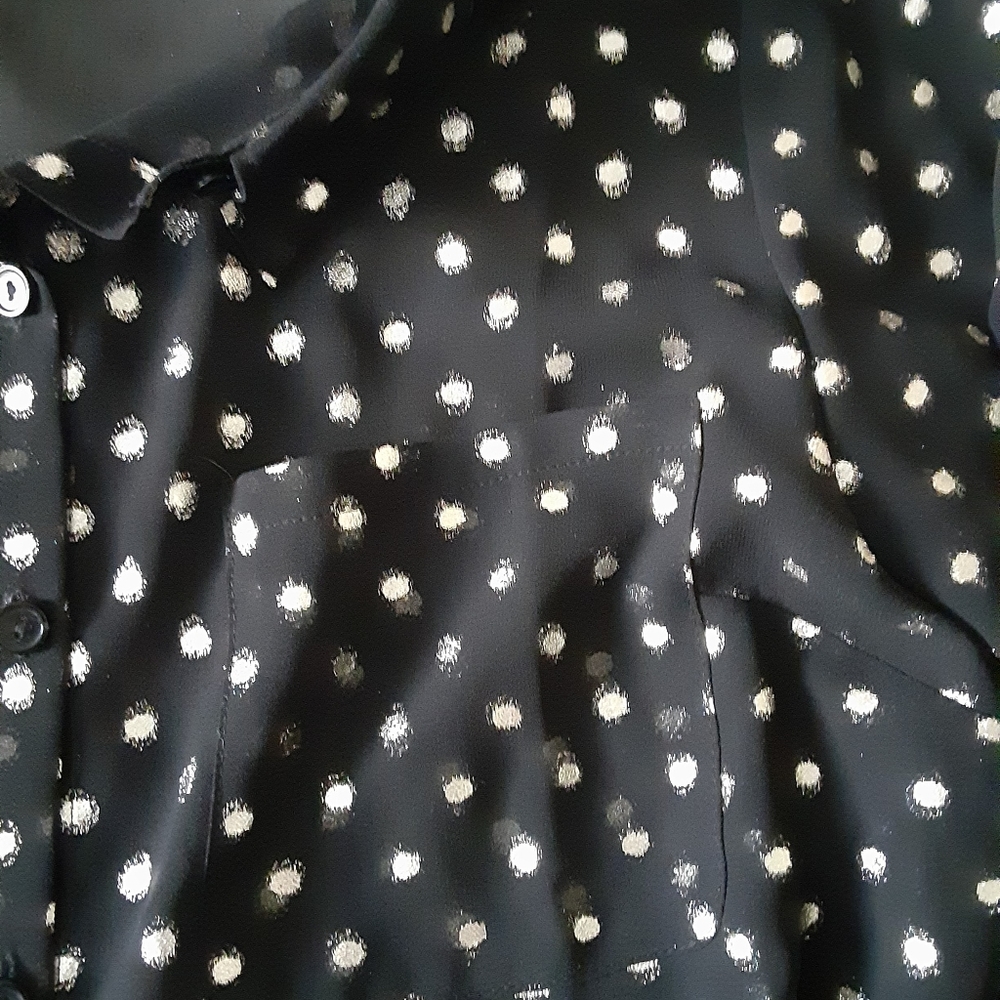 Sheer button down blouse - Picture 7 of 7